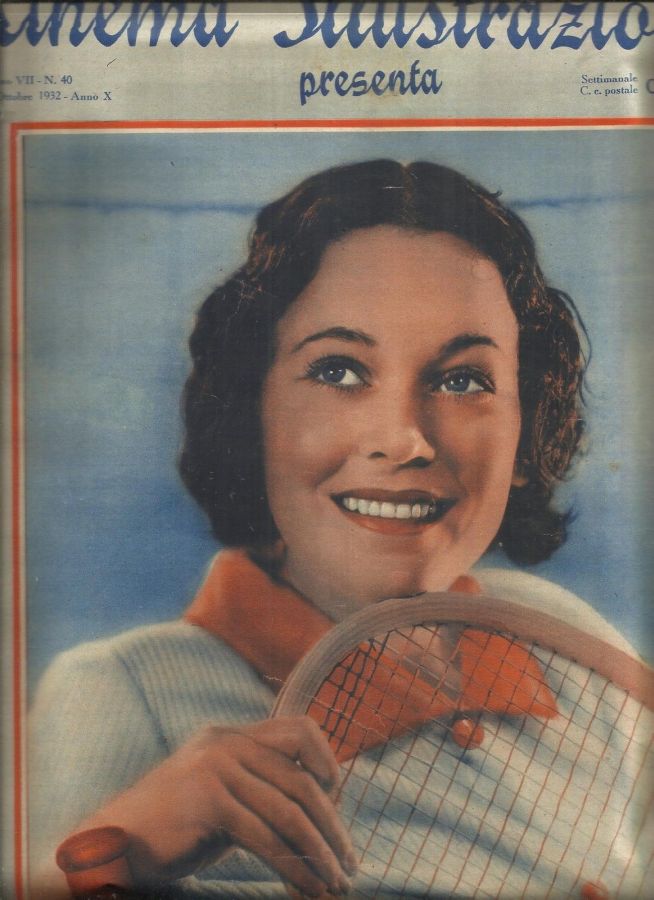 CINEMA ILLUSTRAZIONE magazine side cover Issue 40 5 October 1932