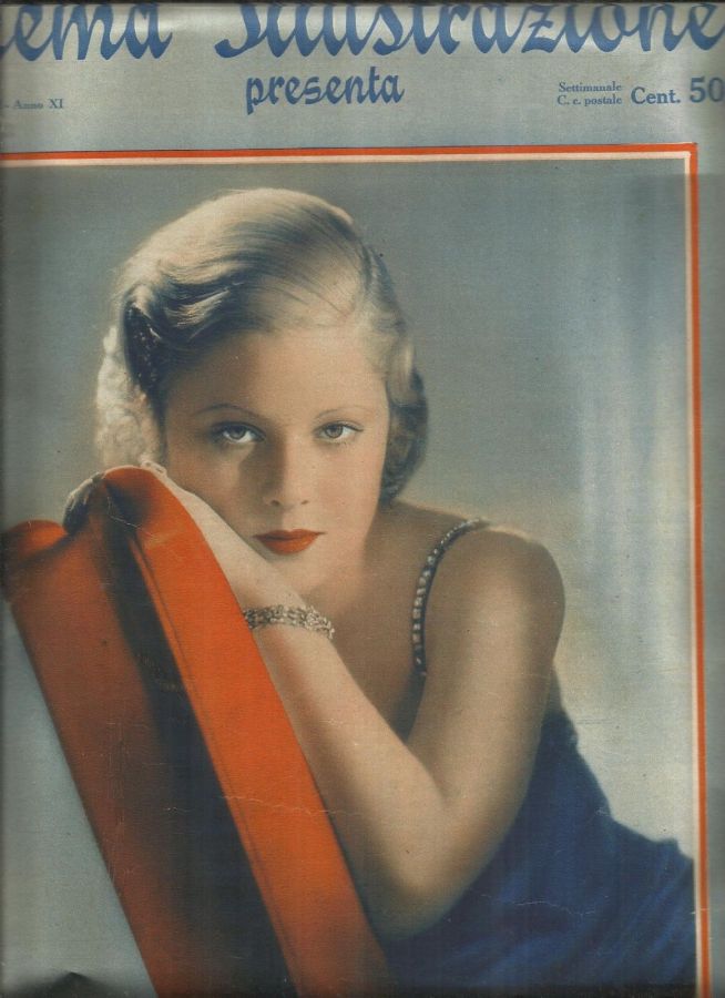 CINEMA ILLUSTRAZIONE magazine side cover Issue 46 16 November 1932