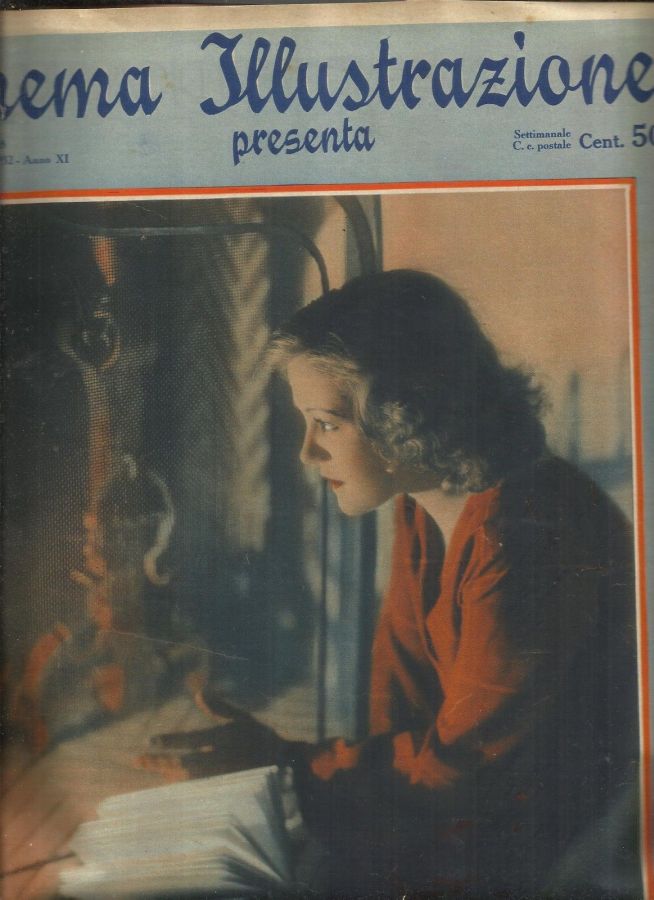 CINEMA ILLUSTRAZIONE magazine side cover Issue 48 30 November 1932
