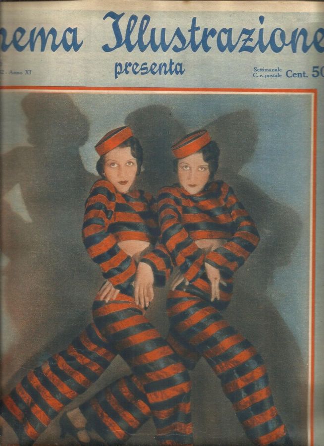 CINEMA ILLUSTRAZIONE magazine side cover Issue 50 14 December 1932