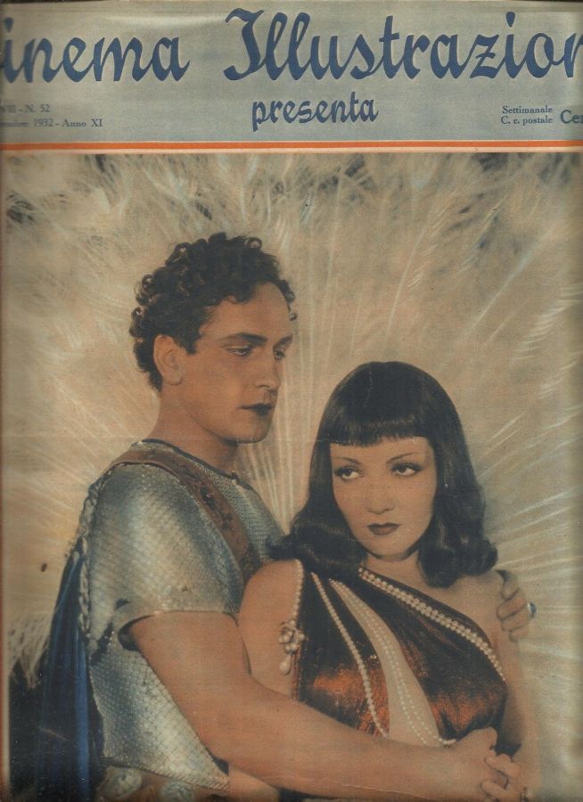 CINEMA ILLUSTRAZIONE magazine side cover Issue 52 28 December 1932