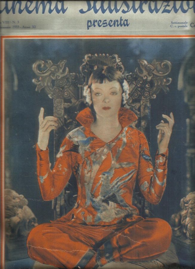 CINEMA ILLUSTRAZIONE magazine side cover Issue 3 18 January 1933