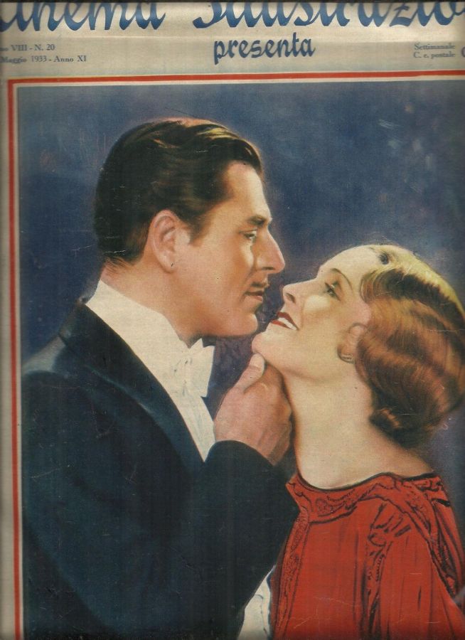 CINEMA ILLUSTRAZIONE magazine side cover Issue 20 17 May 1933