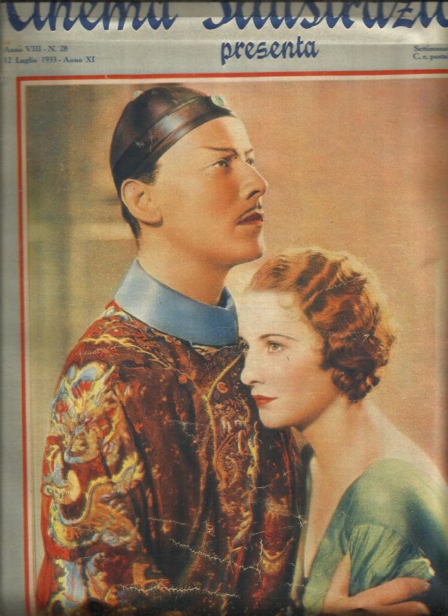 CINEMA ILLUSTRAZIONE magazine side cover Issue 28 12 July 1933