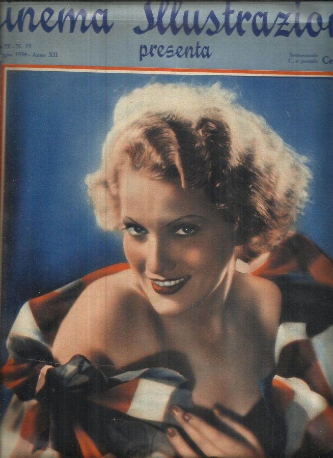 CINEMA ILLUSTRAZIONE magazine side cover Issue 19 9 May 1934