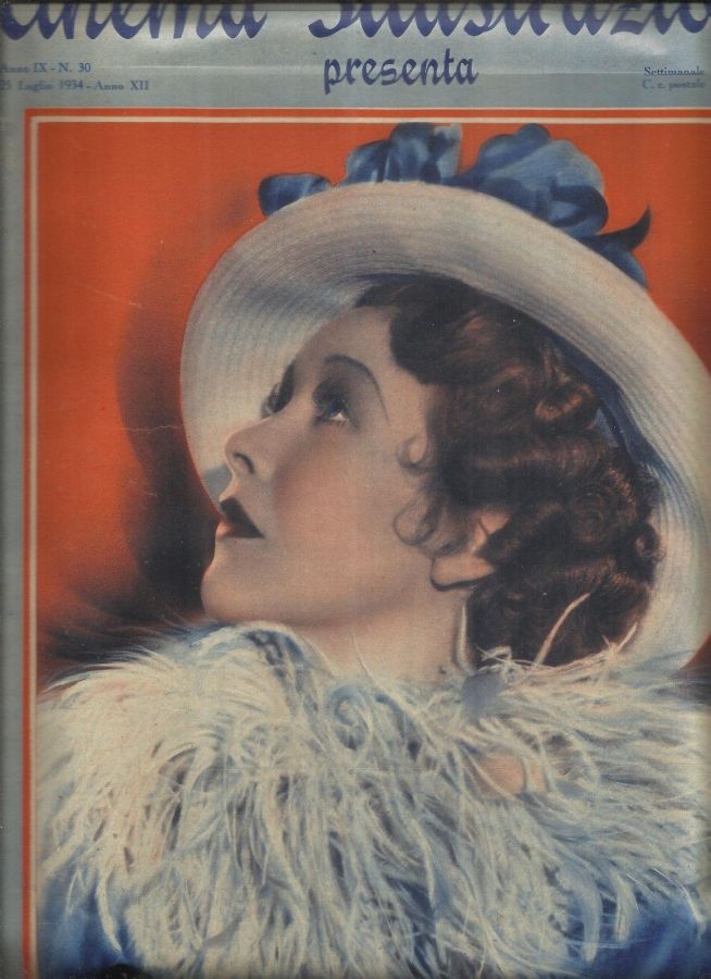 CINEMA ILLUSTRAZIONE magazine side cover Issue 30 25 July 1934