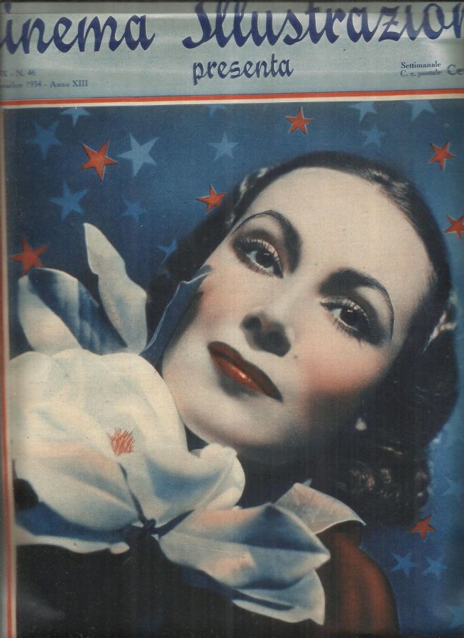 CINEMA ILLUSTRAZIONE magazine side cover Issue 46 14 November 1934
