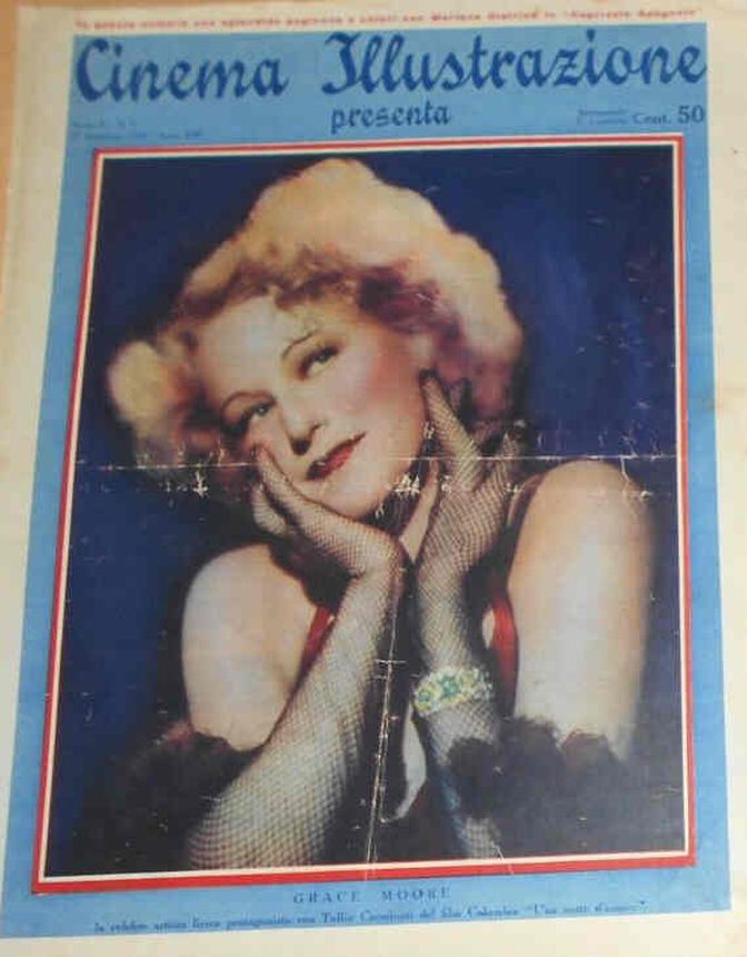 CINEMA ILLUSTRAZIONE magazine side cover Issue 9 27 February 1935