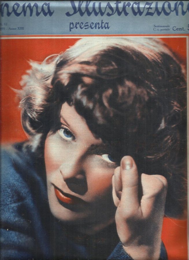 CINEMA ILLUSTRAZIONE magazine side cover Issue 12 20 March 1935