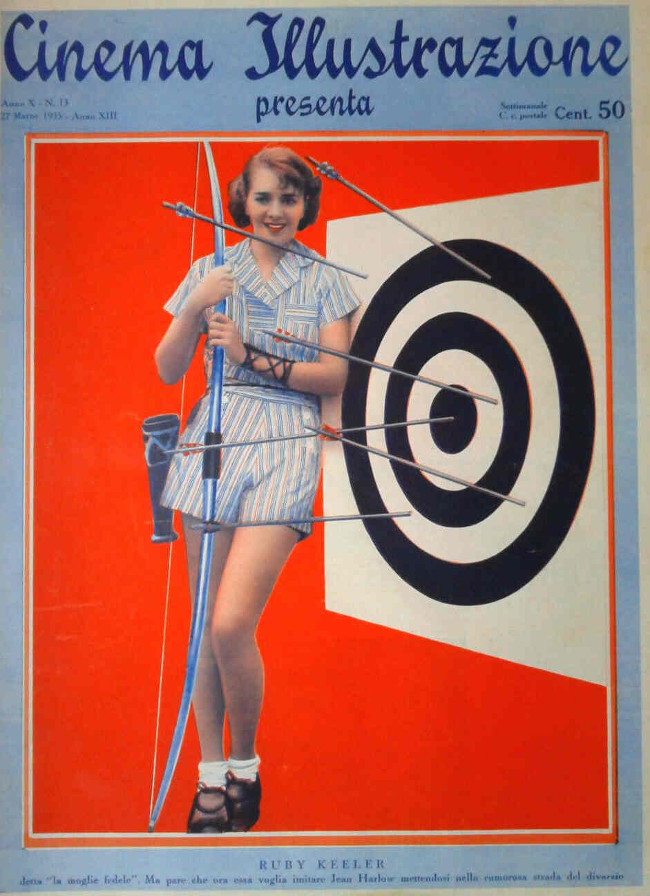 CINEMA ILLUSTRAZIONE magazine side cover Issue 13 27 March 1935