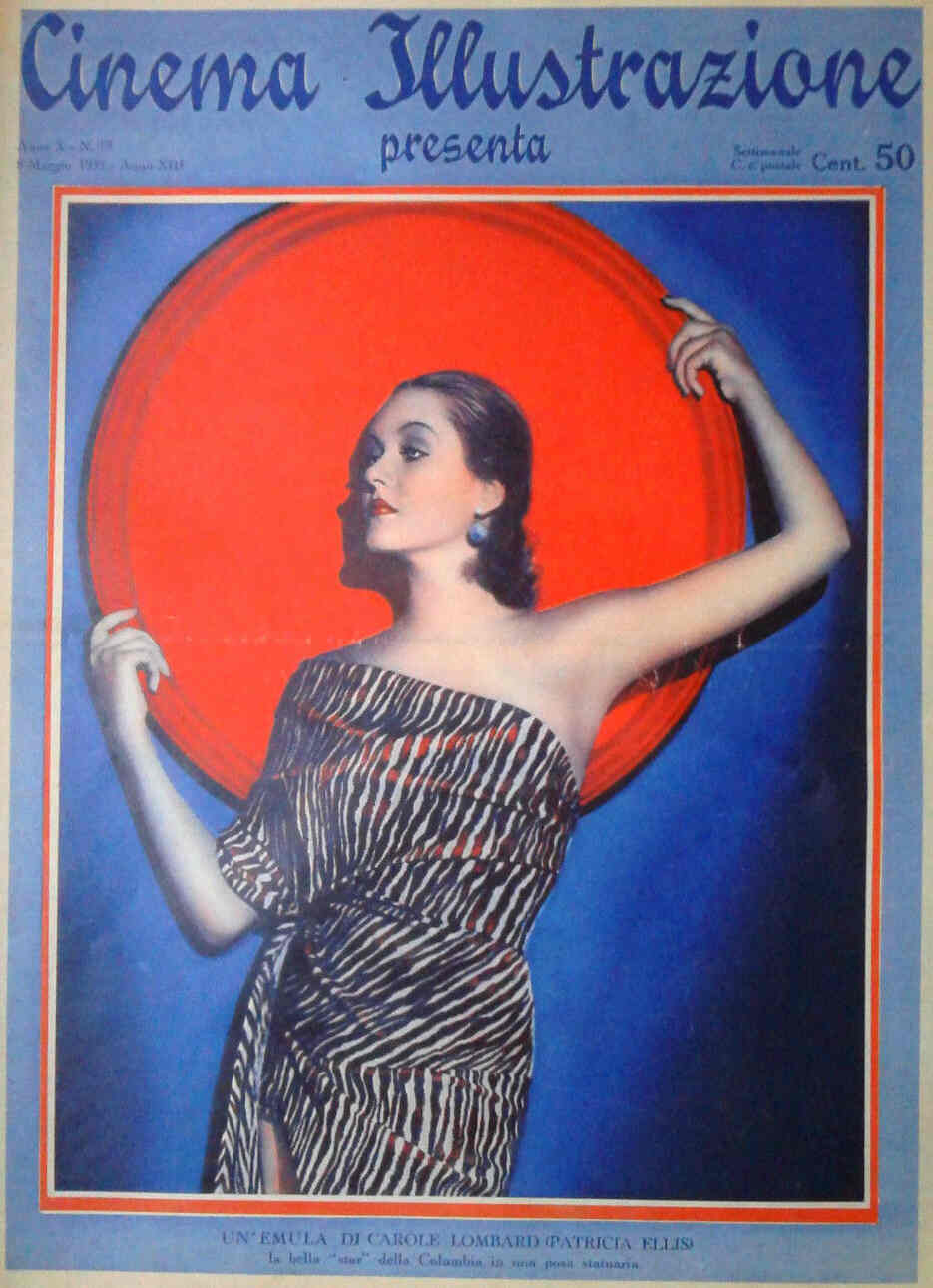 CINEMA ILLUSTRAZIONE magazine side cover Issue 19 8 May 1935