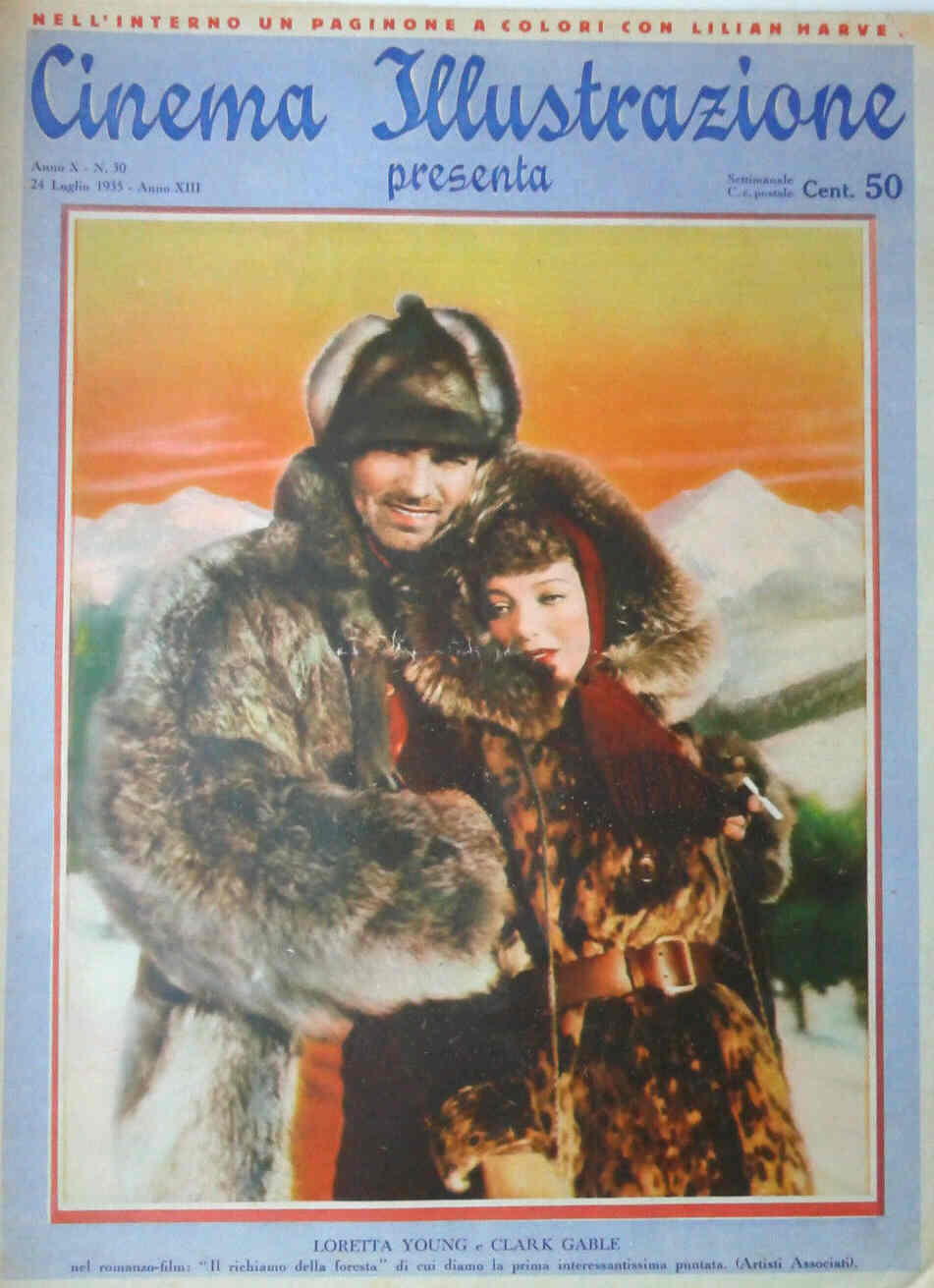 CINEMA ILLUSTRAZIONE magazine side cover Issue 30 24 July 1935