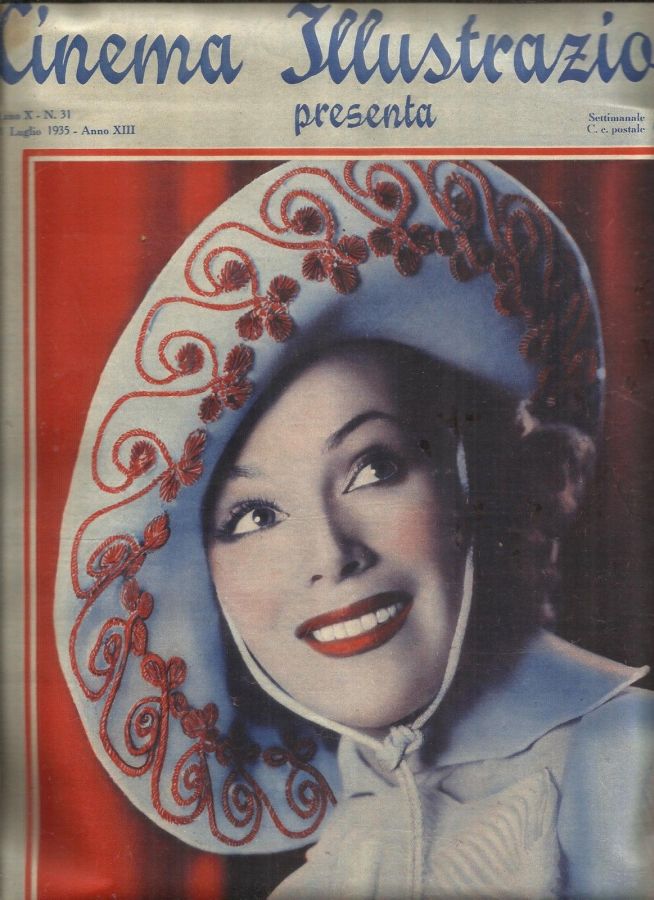 CINEMA ILLUSTRAZIONE magazine side cover Issue 31 31 July 1935