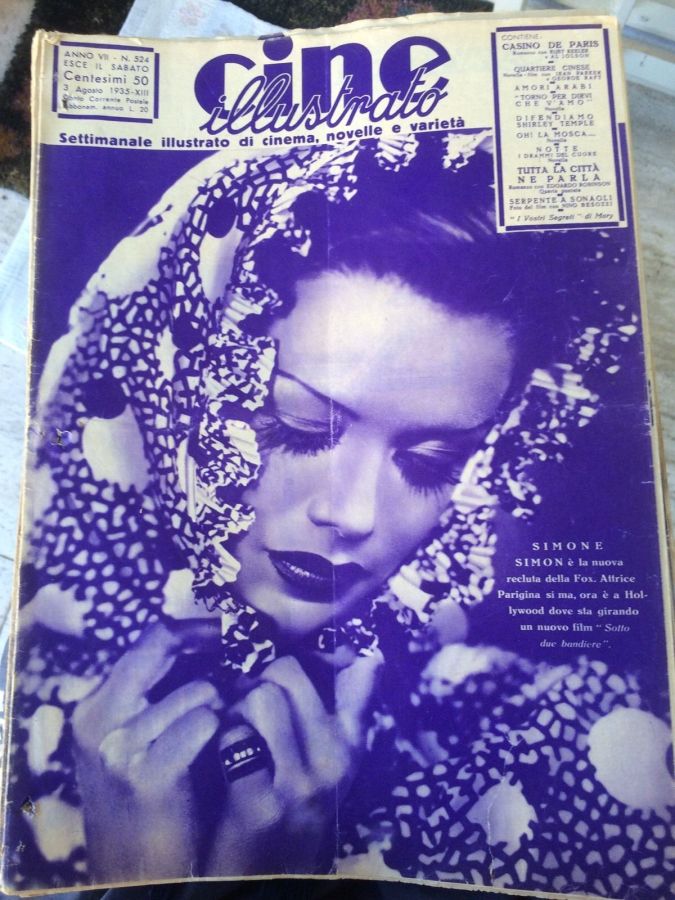 CINE ILLUSTRATO magazine side cover Issue 524 3 August 1935