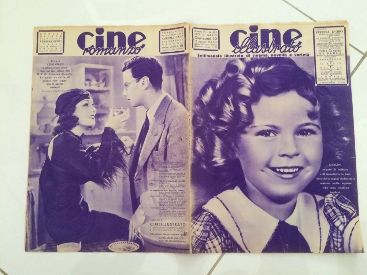 CINE ILLUSTRATO magazine side cover Issue 525 10 August 1935