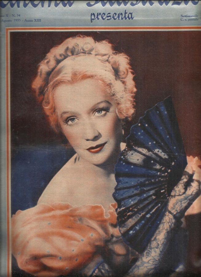 CINEMA ILLUSTRAZIONE magazine side cover Issue 34 21 August 1935