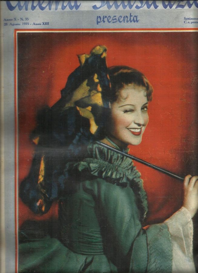 CINEMA ILLUSTRAZIONE magazine side cover Issue 35 28 August 1935