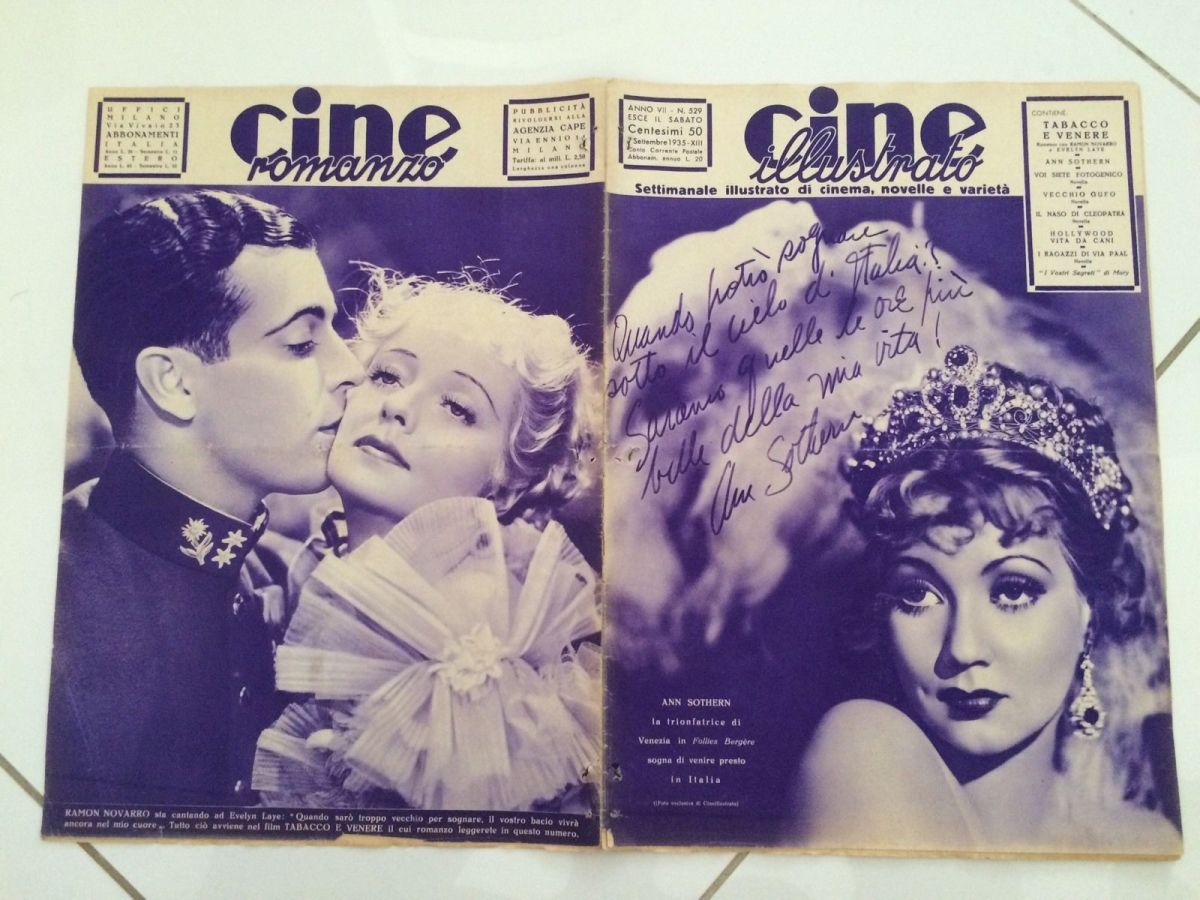 CINE ILLUSTRATO magazine side cover Issue 529 7 September 1935