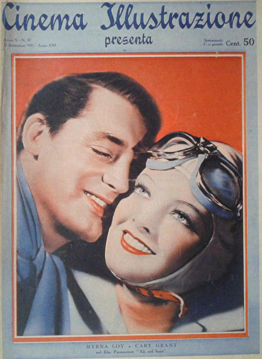 CINEMA ILLUSTRAZIONE magazine side cover Issue 37 11 September 1935