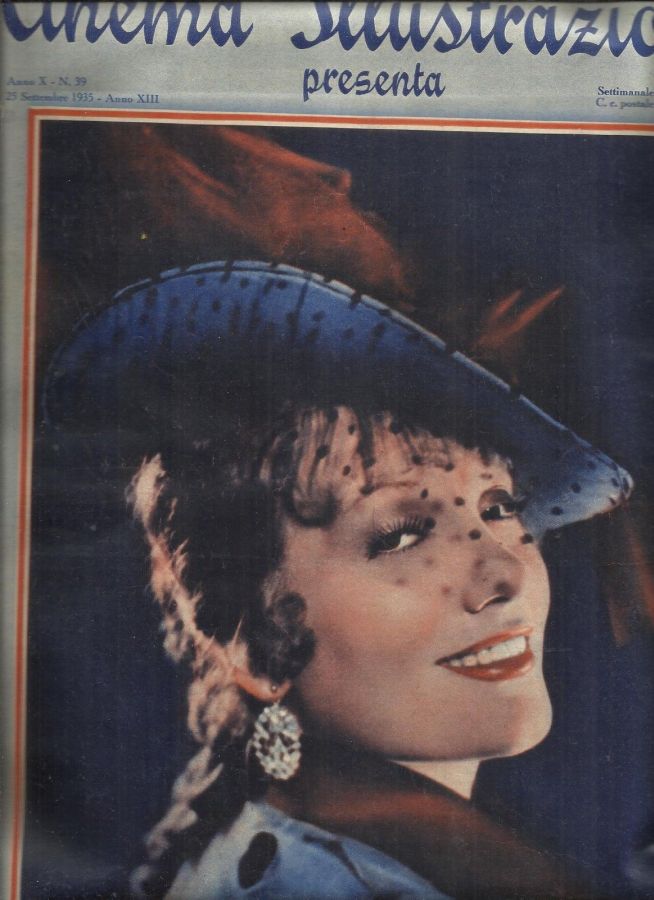 CINEMA ILLUSTRAZIONE magazine side cover Issue 39 25 September 1935