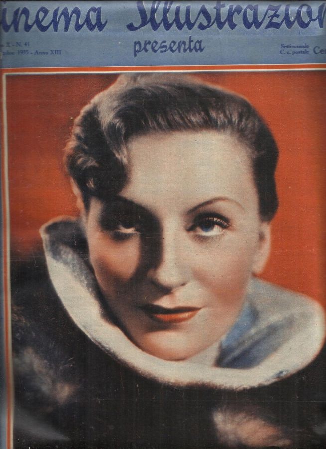 CINEMA ILLUSTRAZIONE magazine side cover Issue 41 9 October 1935