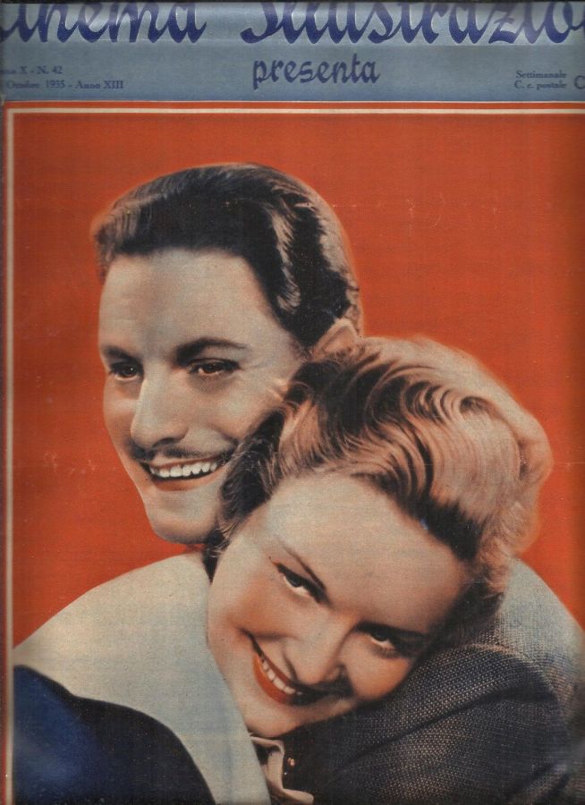 CINEMA ILLUSTRAZIONE magazine side cover Issue 42 16 October 1935