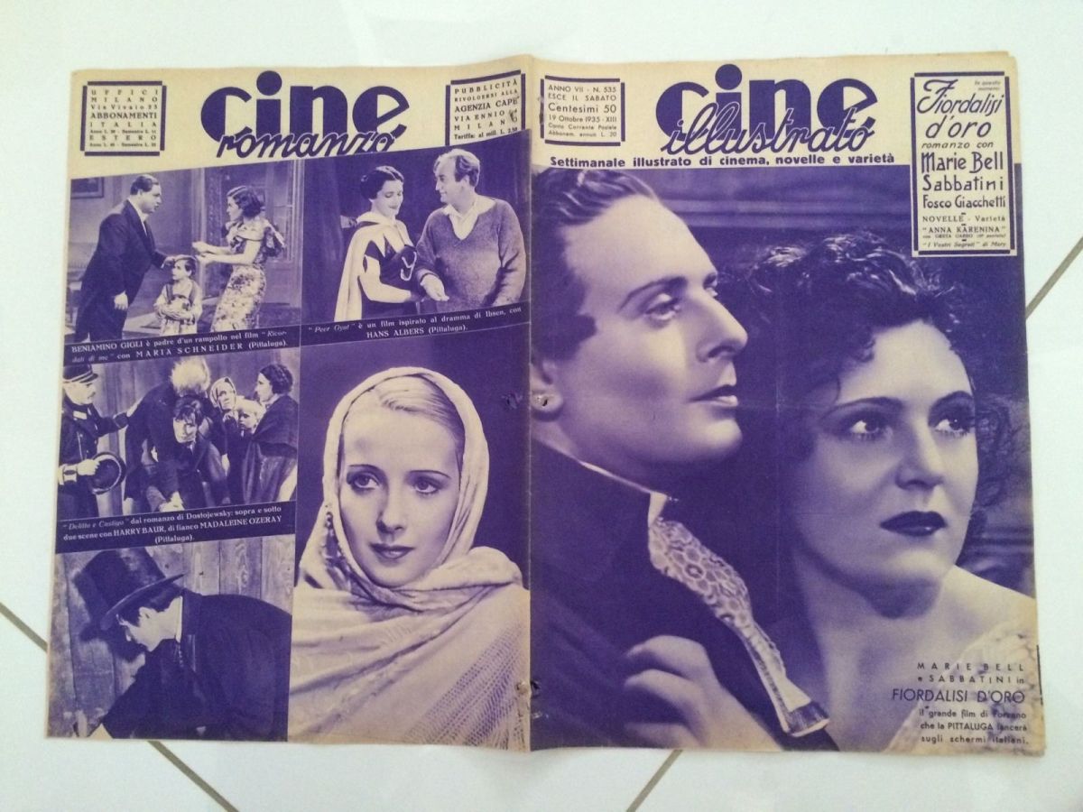 CINE ILLUSTRATO magazine side cover Issue 535 19 October 1935