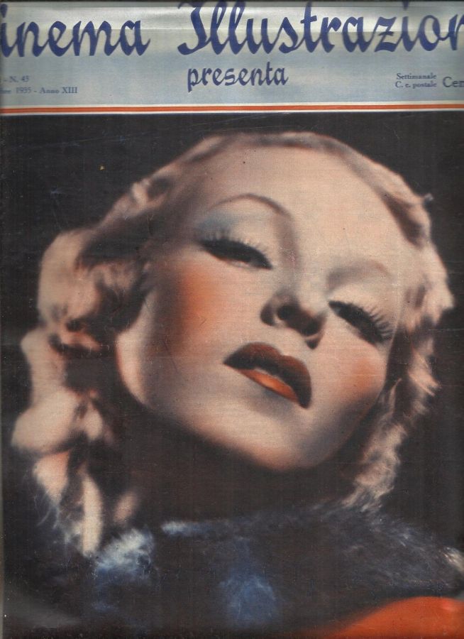 CINEMA ILLUSTRAZIONE magazine side cover Issue 43 23 October 1935
