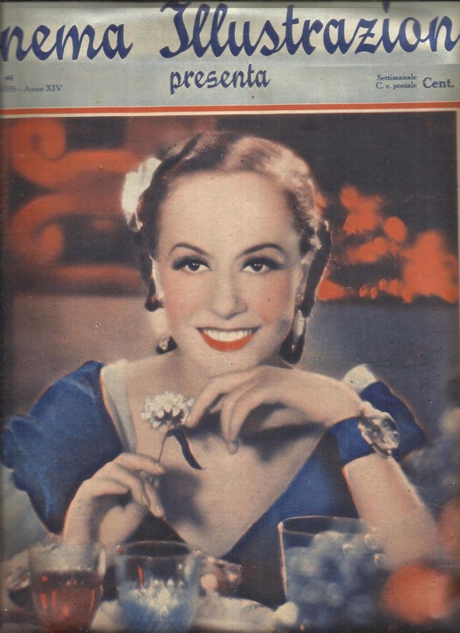 CINEMA ILLUSTRAZIONE magazine side cover Issue 44 30 October 1935