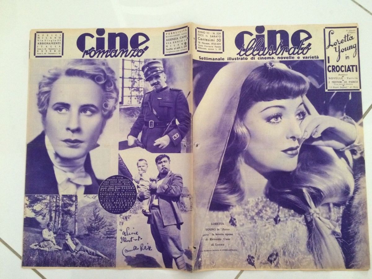 CINE ILLUSTRATO magazine side cover Issue 539 16 November 1935