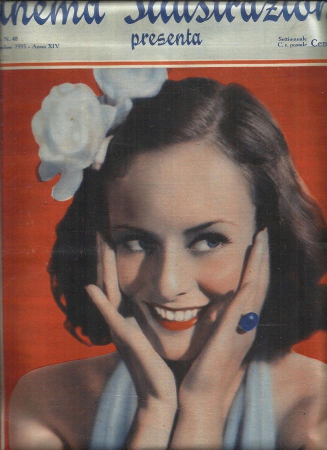 CINEMA ILLUSTRAZIONE magazine side cover Issue 48 27 November 1935
