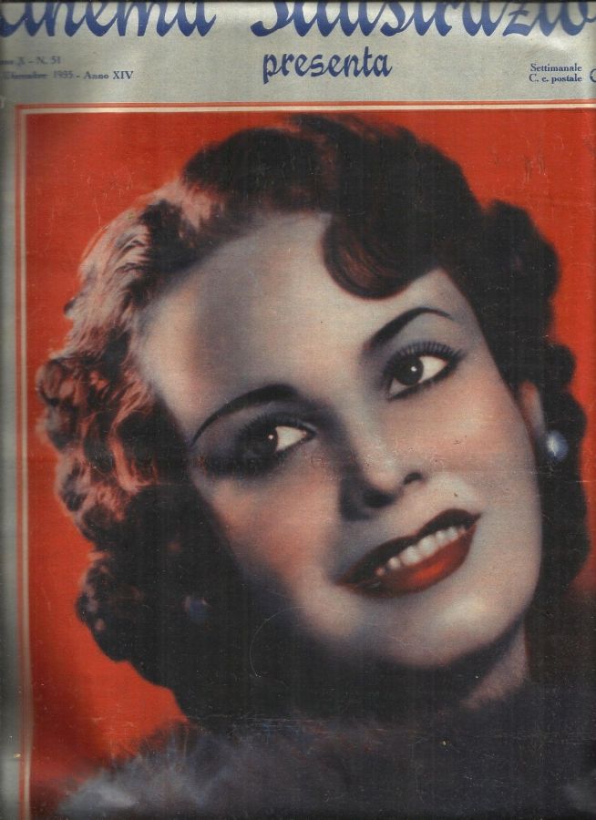 CINEMA ILLUSTRAZIONE magazine side cover Issue 51 18 December 1935