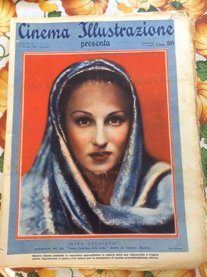 CINEMA ILLUSTRAZIONE magazine side cover Issue 1 1 January 1936