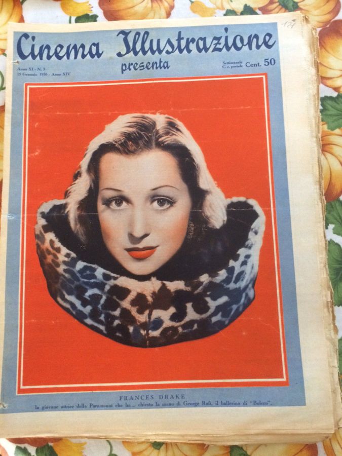 CINEMA ILLUSTRAZIONE magazine side cover Issue 3 15 January 1936