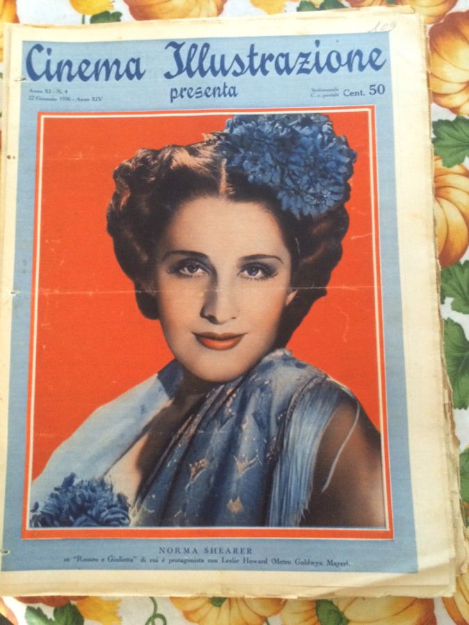 CINEMA ILLUSTRAZIONE magazine side cover Issue 4 22 January 1936