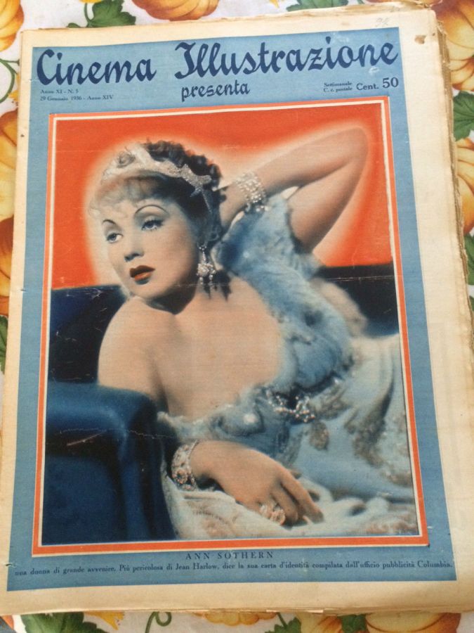 CINEMA ILLUSTRAZIONE magazine side cover Issue 5 29 January 1936