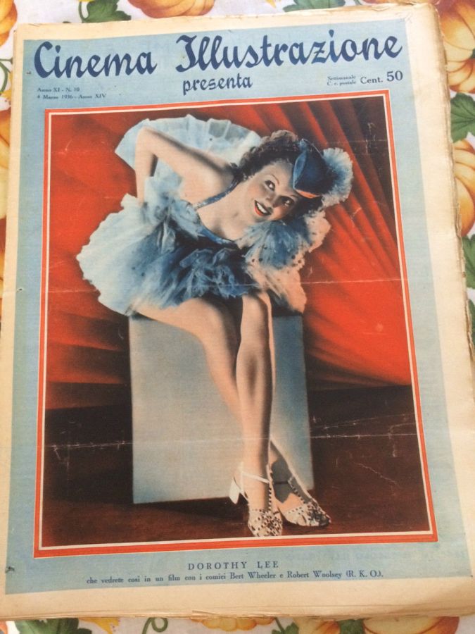 CINEMA ILLUSTRAZIONE magazine side cover Issue 10 4 March 1936