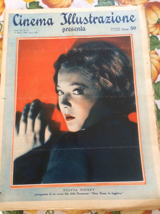 CINEMA ILLUSTRAZIONE magazine side cover Issue 11 11 March 1936