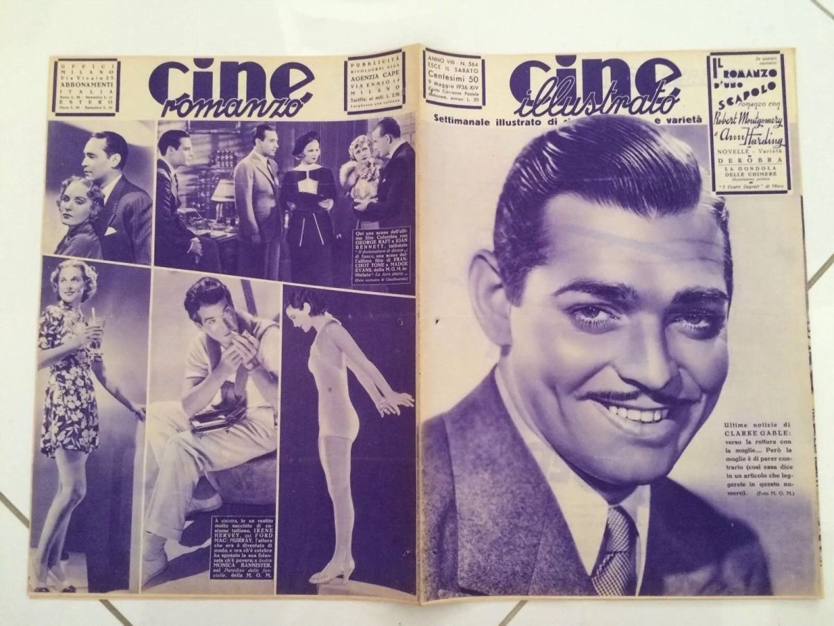 CINE ILLUSTRATO magazine side cover Issue 564 9 May 1936