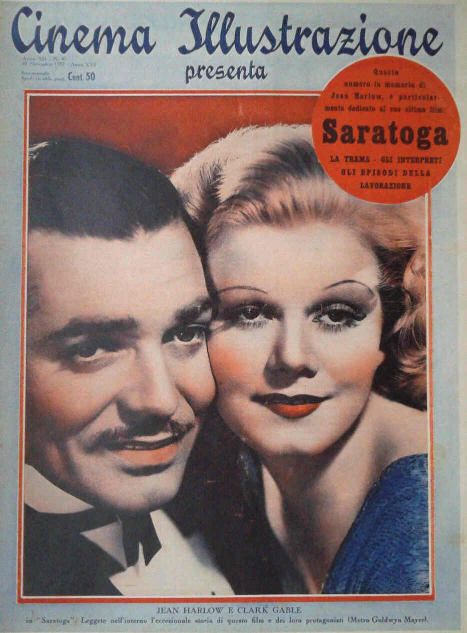 CINEMA ILLUSTRAZIONE magazine side cover Issue 45 10 November 1937