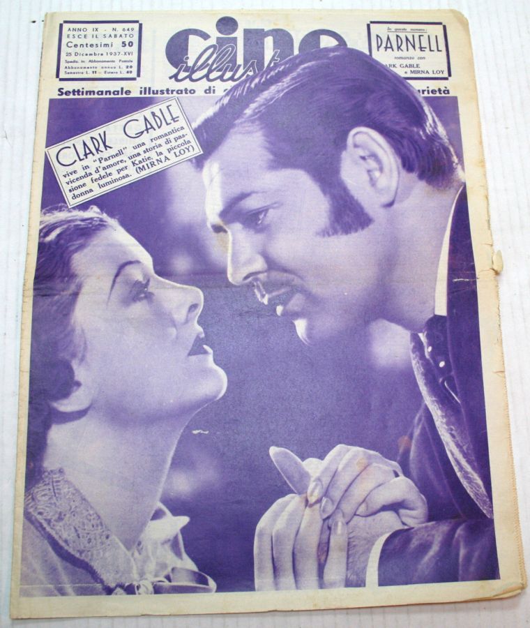 CINE ILLUSTRATO magazine side cover Issue 649 25 December 1937