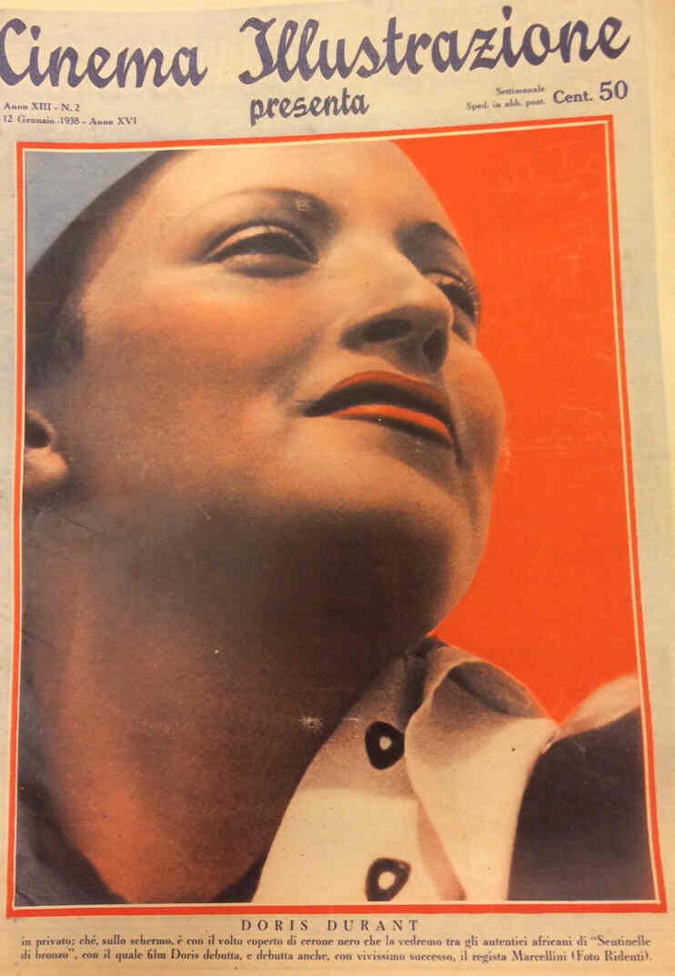 CINEMA ILLUSTRAZIONE magazine side cover Issue 2 12 January 1938