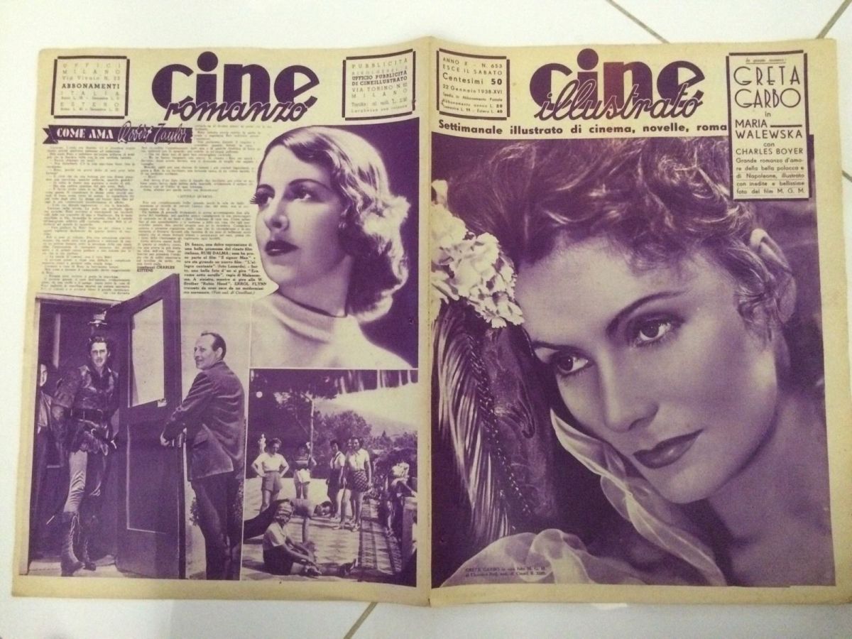 CINE ILLUSTRATO magazine side cover Issue 653 22 January 1938