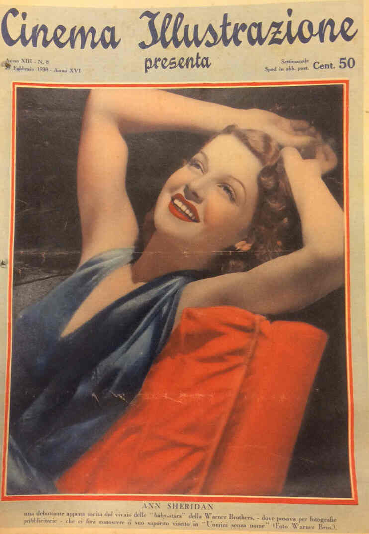 CINEMA ILLUSTRAZIONE magazine side cover Issue 8 23 February 1938