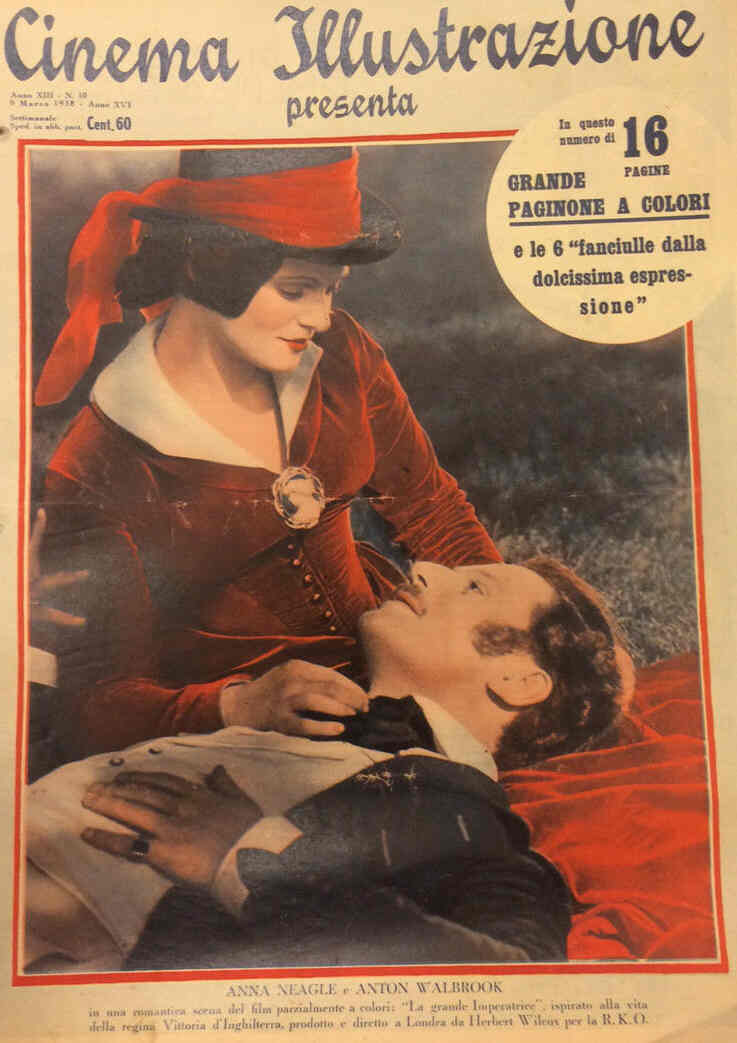 CINEMA ILLUSTRAZIONE magazine side cover Issue 10 9 March 1938