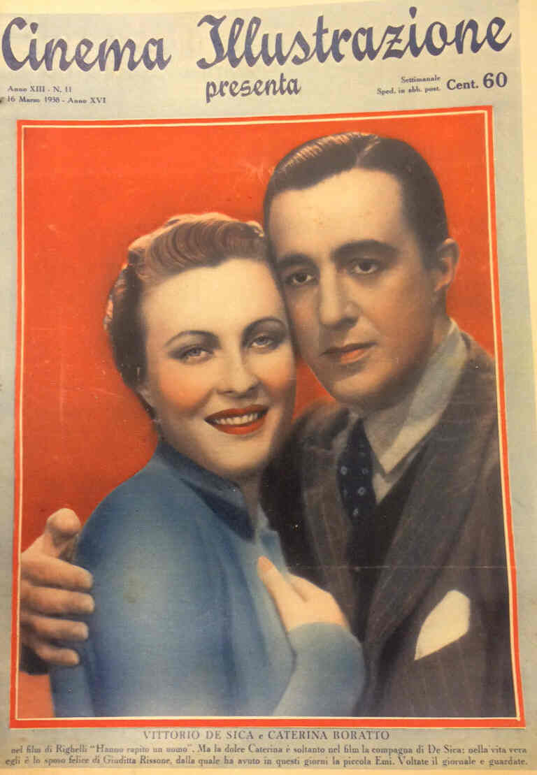 CINEMA ILLUSTRAZIONE magazine side cover Issue 11 16 March 1938