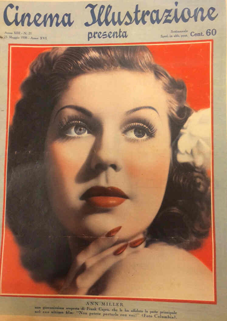 CINEMA ILLUSTRAZIONE magazine side cover Issue 21 25 May 1938