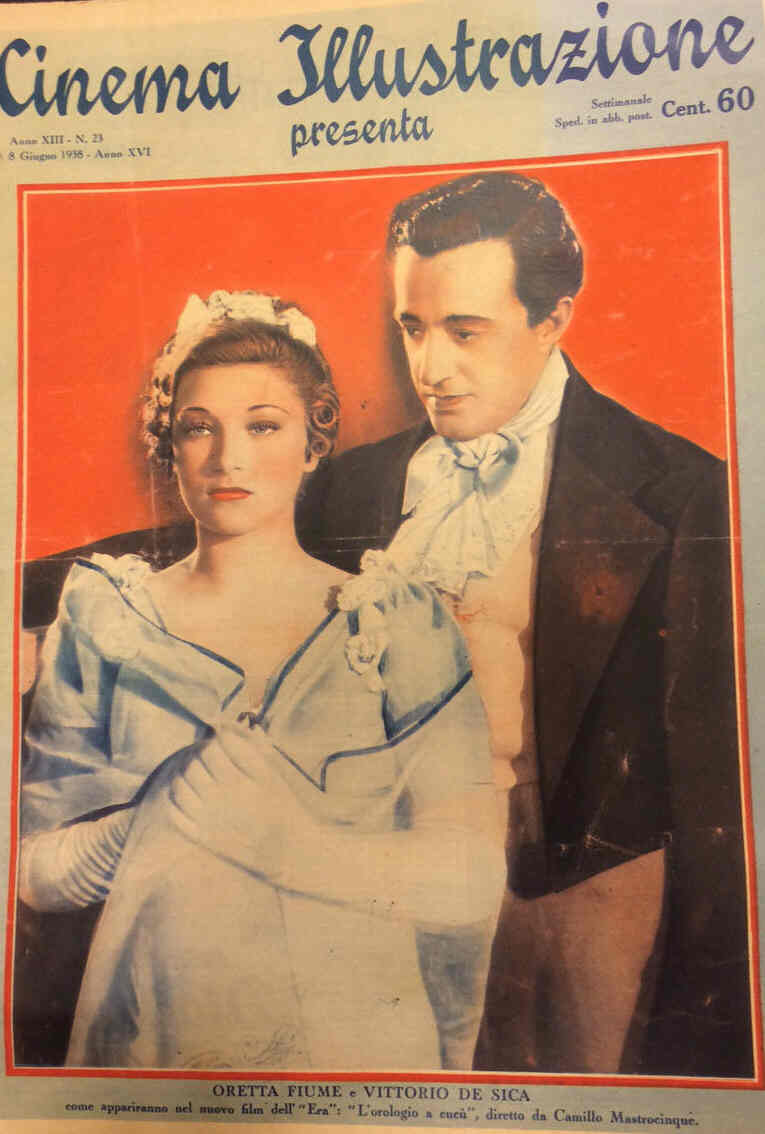 CINEMA ILLUSTRAZIONE magazine side cover Issue 23 8 June 1938