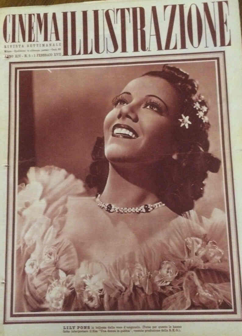 CINEMA ILLUSTRAZIONE magazine side cover Issue 5 2 February 1939