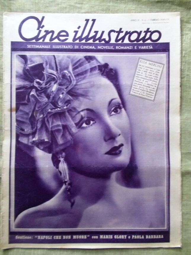 CINE ILLUSTRATO magazine side cover Issue 6 7 February 1939